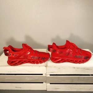 Size 9.5 red sneakers